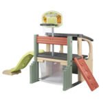 Smoby Life Fun Center – Aire de Jeux Enfant avec Toboggan, Basket et Football